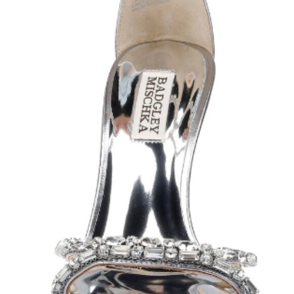 NEW Badgley Mischka Women's Ziana Curvy Stiletto with Gemstone Straps, Size 8 - Picture 10 of 11